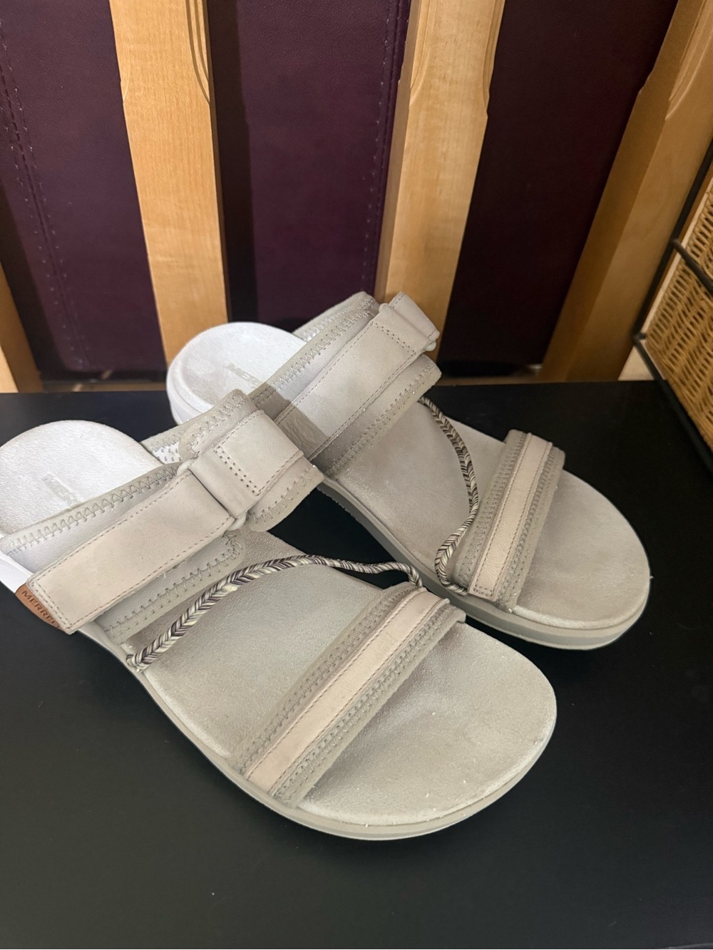 Merrell Terran 4 Slide Women's Comfort Sandals – Silver/Incense